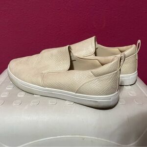 Cream Slip-On Sneakers